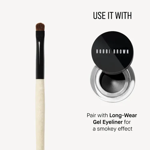 Vista 4 de Bobbi Brown Eyeliner Brush Eyeliner Brushes for Smudging, Precise Lines + Smokey Eyes Works for Gel & Powder Liner