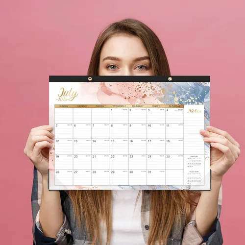 Vista 8 de Calendario de escritorio 2026-2027 – Calendario 2026-2027 de julio de 2026 a diciembre de 2027, 17 x 12 pulgadas, calendario de pared/escritorio