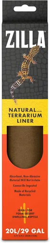 Vista 12 de Zilla, Sustrato para terrario para reptiles, forro del suelo, color marrón, 10G, 9.75" x 19.75