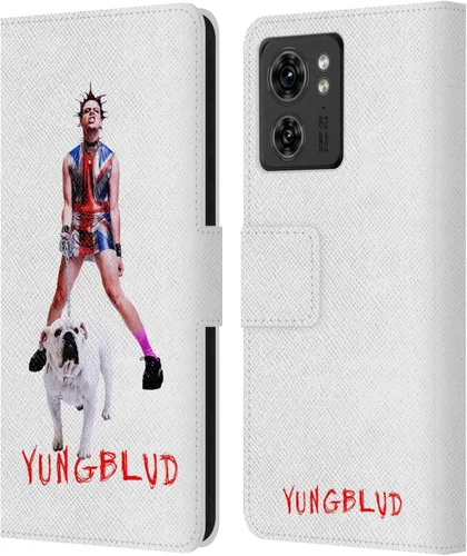 Vista 11 de Head Case Designs Yungblud Face Graphics - Funda de piel con licencia oficial compatible con Motorola Moto Edge 40