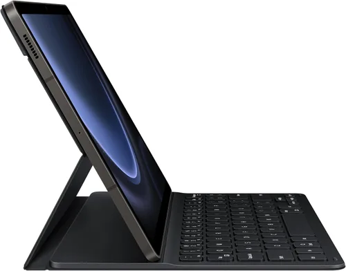 Vista 8 de Samsung Funda para teclado para Galaxy Tab S9 FE+, funda protectora para tablet, experiencia similar a una PC, parte trasera magnética, posiciones