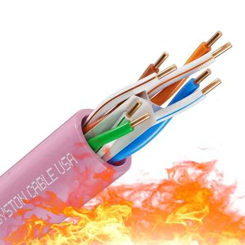 Vista 24 de Cable de Internet Ethernet Cat6e – 10 pies, 600 MHz 23AWG de alambre de cobre sólido desnudo apto para exteriores/interiores, sin extremos de 10