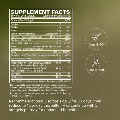 Vista 5 de Terry Naturally Fórmula de renovación del cabello - Crecimiento saludable del cabello - 60