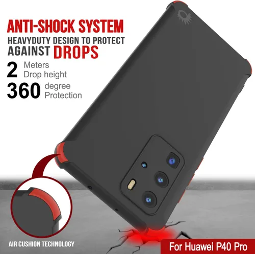 Vista 5 de Punkcase Diseñada para Huawei P40 Pro [Serie Sunshine] funda protectora y ligera de TPU con esquinas de absorción de golpes compatible con Huawei