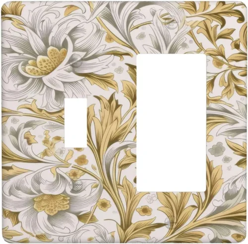 Vista 158 de Cubiertas de Interruptor de Luz Artísticas Decorativas Boho Figura Abstracta Interruptor de Pared Único Placa de Interruptor Decorativo Placa
