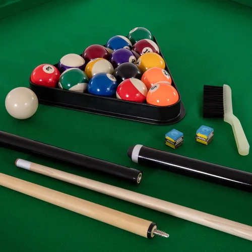Vista 6 de Mesa de Juegos Múltiples Giratoria 3 en 1 Triumph – Mesa de Juego Giratoria de 84" con Hockey de Aire, Billar y Tenis de Mesa – Juego Completo