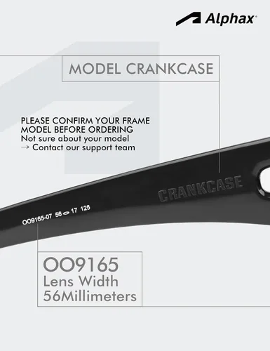 Vista 2 de Alphax 2 pares de lentes de repuesto polarizadas para Oakley Crankcase OO9165 - Deep Water+Midnight Sun