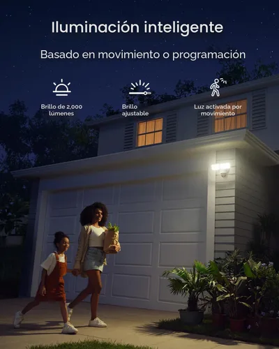 Vista 7 de eufy Security Floodlight - Cámara con cable E340 2pack+Homebase3, cámara de seguridad al aire libre, panorámica e inclinación de 355°, grabación