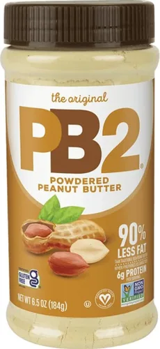 Vista 3 de PB2 Paquete de mantequilla de maní en polvo - Original PB2 and Cocoa PB2 Peanut Butter Powder (dos frascos de 16 onzas)