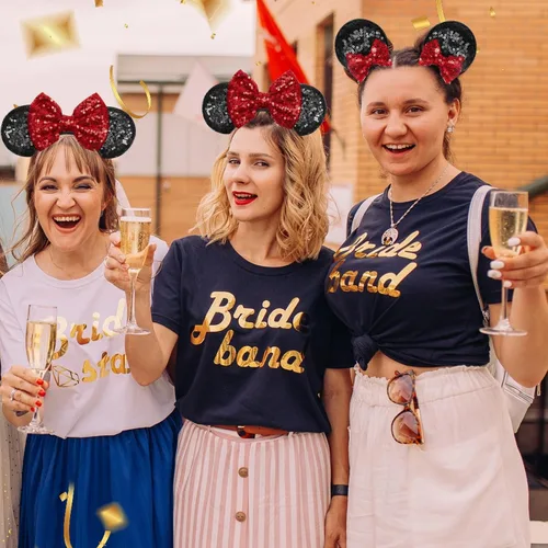 Vista 7 de Akkya Diadema con orejas de ratón y pinzas para el cabello, accesorios para mujeres, niñas, niños y adultos, fiesta de cumpleaños, disfraz de parque
