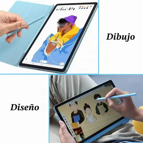 Vista 5 de Reemplazo de lápiz para Samsung Galaxy Tab S6 Lite S Pen (EJ-PP610) Lápiz táctil de repuesto + 5 puntas gratuitas Azul claro Angora Azul