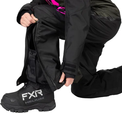 Vista 5 de FXR Monosuit CX Lite 2025 para mujer (negro/camuflaje militar/E.Pink - 10)