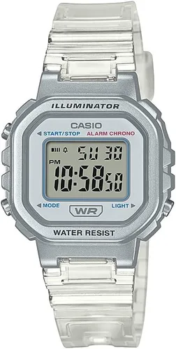 Vista 4 de Casio LA20WH Series Women's Digital Watch Water Resistant LED Light Auto Calendar Date Display 1/100 SEC Stopwatch Regular Time