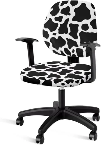 Vista 51 de Talayituse - Funda para silla de oficina o computadora con estampado de estrellas de playa, funda de asiento dividida elástica, extraíble y lavable