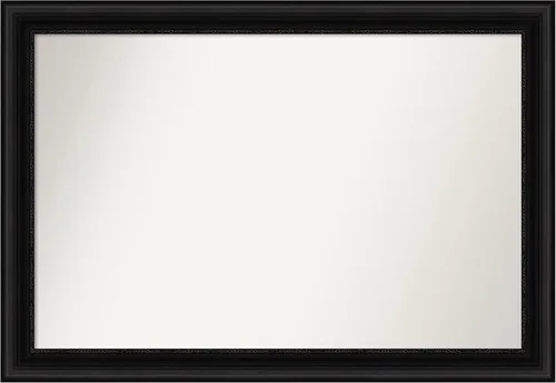 Vista 72 de Amanti Art Espejo personalizado, espejo de baño negro puente, espejo de pared o espejo de tocador de baño sobre el fregadero (26 x 26 pulgadas)