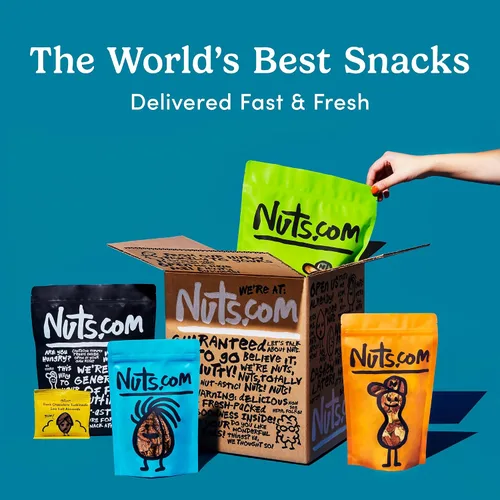Vista 7 de Nuts.com – Anacardos tostados (ligeramente salados) — Sabor cremoso y sabroso, aperitivo saludable para adultos y niños, buena fuente de proteínas