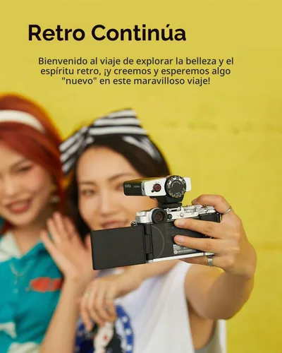 Vista 9 de Godox Lux Junior Retro Cámara Flash con puertos de sincronización de PC (negro, 4.6oz)