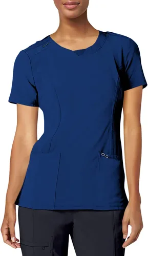 Vista 24 de Cherokee Infinity - Camiseta médica con cuello redondo y 3 bolsillos para Negro