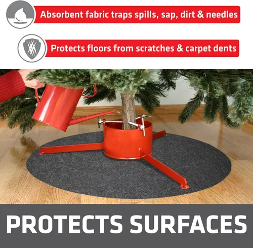 Vista 3 de Drymate CTS28 tapete soporte para árbol de navidad, M, Verde