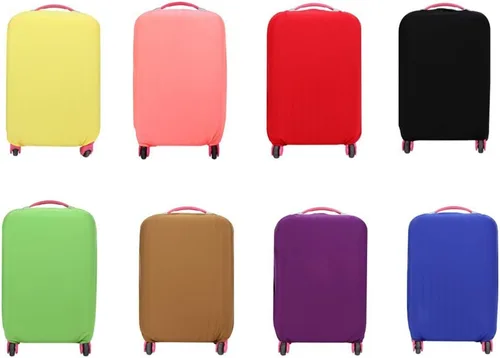 Vista 6 de Sewroro Funda protectora de maleta, protector de maleta, lavable, color negro, elástico, para equipaje de viaje, para 22-24 pulgadas