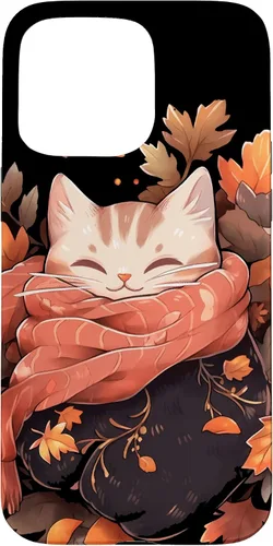 Vista 28 de Funda para iPhone 16 Cat Kitten Otoño Temporada Otoño Hojas Acción de Gracias