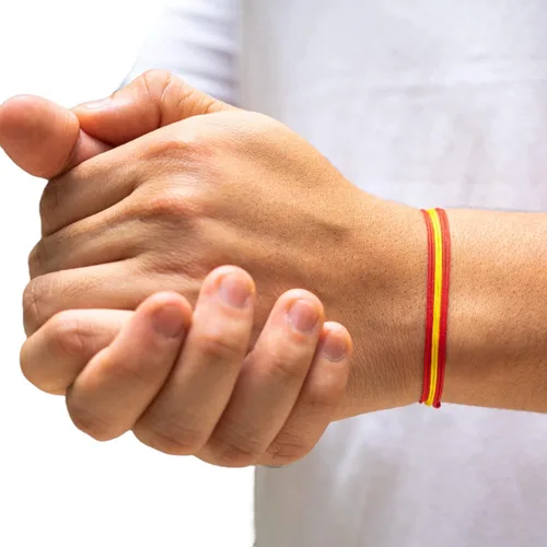 Vista 8 de Pulsera de cordón de la bandera del mundo de fútbol para hombre o mujer - Bandera de países Pulsera bandera Pais Copa Mundial Futbol Hombre Mujer