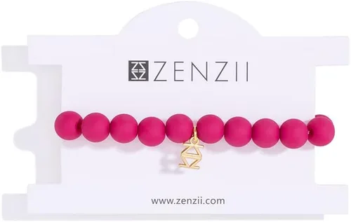 Vista 3 de ZENZII Pulsera elástica con cuentas mate para mujeres y niñas