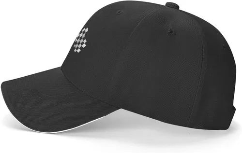 Vista 3 de Waldeal Men's Baseball Caps Checkered Flags Race Car Flag Pole Adjustable Dad Hat