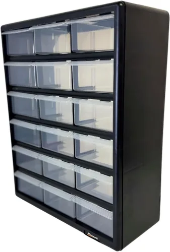 Vista 3 de Homak 12 cajones piezas de plástico organizador