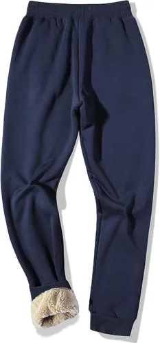 Vista 40 de MACHLAB Pantalones deportivos térmicos de forro polar para hombre, pantalones de chándal gruesos y cálidos para invierno