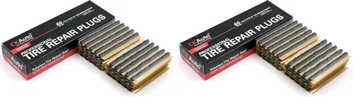 Vista 8 de CKAuto 30 piezas de 4 "cuerdas de reparación de neumáticos negros tapones