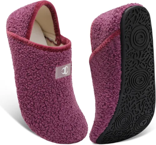 Vista 22 de Scurtain - Zapatillas de casa para mujer y hombre, zapatos de casa, calcetines cómodos, zapatos ligeros unisex para adultos descalzos