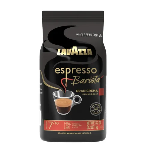 Vista 26 de Lavazza Granos de café tostados, aroma Crema E, 2.20 libras (paquete de 6)