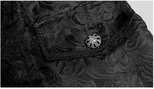 Vista 4 de FunParrot Abrigo gótico estilo victoriano Steampunk para niño uniforme de Halloween chaqueta de uniforme retro