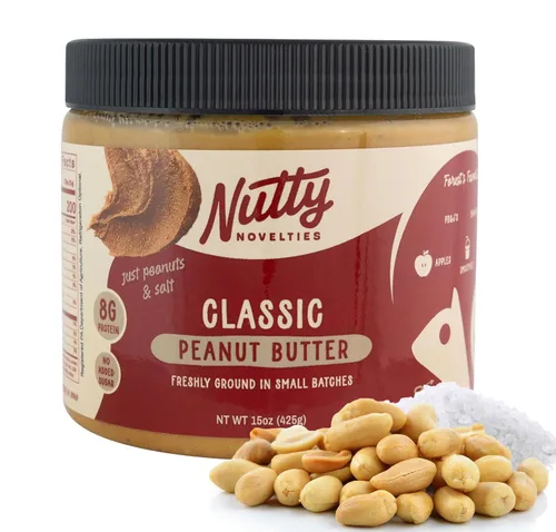 Vista 25 de Nutty Novelties Mantequilla de maní picante con miel de habanero - Alta en proteínas, baja en azúcar, mantequilla de maní saludable - Maní