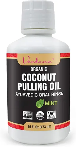 Vista 8 de Verdana Enjuague bucal con aceite orgánico – 16 onzas de canela y clavo – Enjuague de aceite de coco orgánico USDA para dientes y encías – Enjuague
