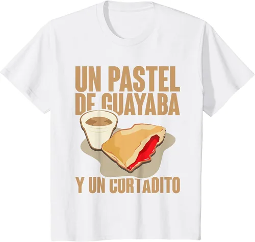 Vista 19 de Funny Cuban Coffee Guayaba Guava Breakfast T Shirt T-Shirt Asphalt Grey