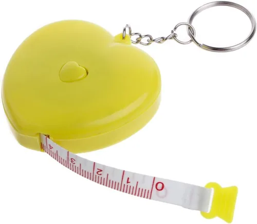 Vista 4 de Llavero Regla retráctil portátil en forma de corazón Cinta métrica 4.9 ft