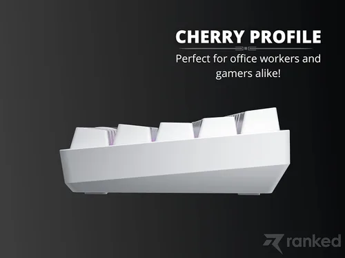 Vista 9 de Ranked N60 Nova 60% factor de forma Teclado mecánico intercambiable en caliente para juegos 61 teclas multicolor RGB LED retroiluminado