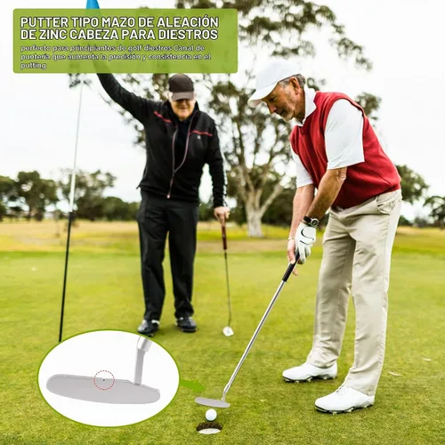 Vista 4 de Putter de golf – Putters de golf para hombres diestros o putter de golf para mujeres Mini palos de golf – Putters de mano derecha de 33 pulgadas