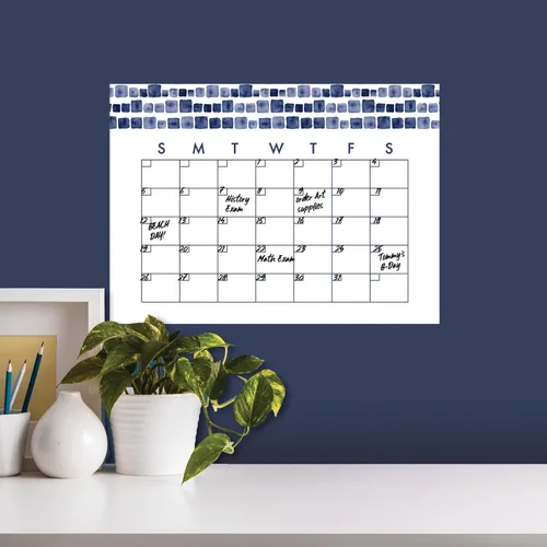 Vista 3 de RoomMates RMK4879SCM - Calcomanías de pared con calendario mensual de acuarela de borrado en seco