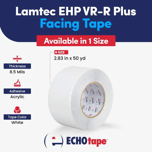 Vista 2 de ECHOtape FS-G7739 Cinta de revestimiento Lamtec EHP VR-R Plus para todo tipo de clima Cinta aislante metálica para edificios Cinta