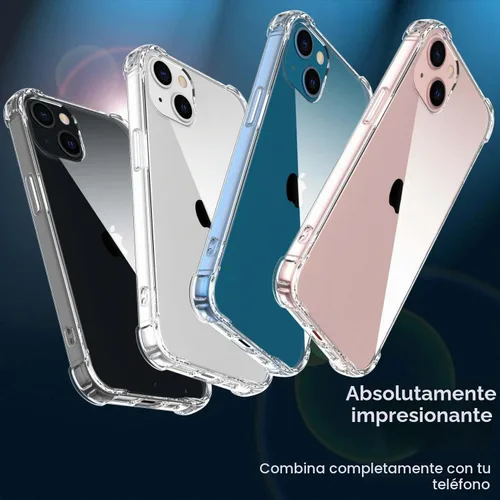 Vista 2 de Funda Transparente de Cristal con Nombre Personalizado e Inicial, Compatible con iPhone 16 Pro Max 15 Plus 14 13 12 11 Xs Max XR 8 7 6 Plus 11 Mini
