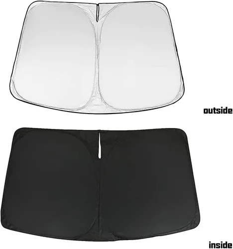 Vista 4 de D-Lumina CX5 - Parasol para parabrisas compatible con Mazda CX-5 2017 2018 2019 2020 2021 2022 2023 2024 2025 – Protector solar plegable