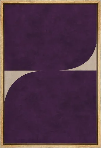Vista 38 de SIGNLEADER Lienzo enmarcado para pared, pinos resistentes en acantilado, árbol de montaña en tono sepia, ilustración de paisaje, arte moderno