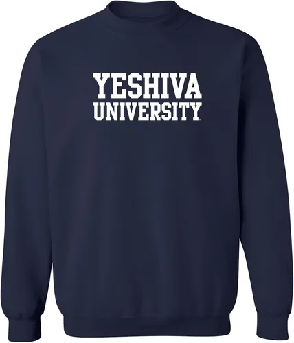 Vista 46 de UGP Campus Apparel NCAA Bloque Básico, Cuello Redondo Color del Equipo, Colegio, Universidad Cremalleras Akron Navy