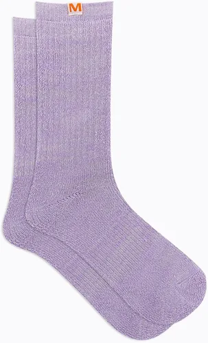 Vista 2 de Merrell Calcetines Cloud Crew para hombre y mujer, paquete de 1 par, ultra suaves, acolchados, cómodos, para trabajo y recuperación deportiva