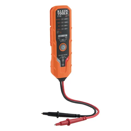 Vista 16 de Klein Tools CL120VP Kit de prueba de voltaje eléctrico con medidor de abrazadera, tres probadores, cables de prueba, bolsa