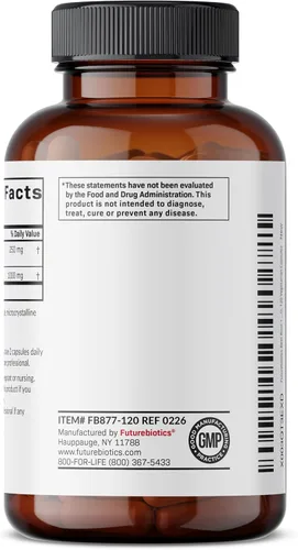 Vista 7 de Futurebiotics Raíz de remolacha + L-Arginina, sin OMG, 120 cápsulas vegetarianas