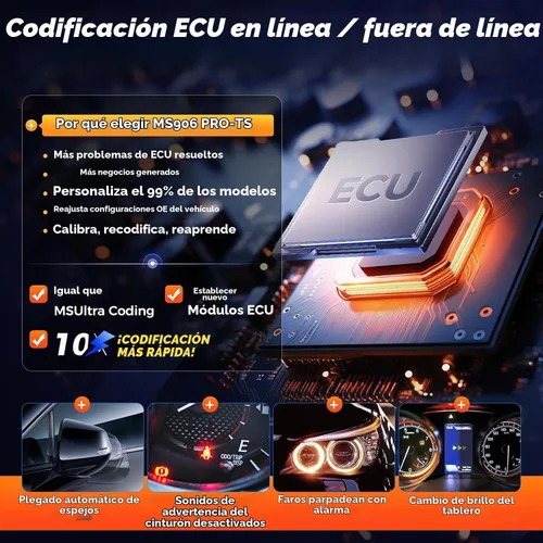 Vista 4 de Herramienta de programación Autel MaxiSYS MS906 PRO-TS TPMS, prueba activa 3K 36+ reinicios